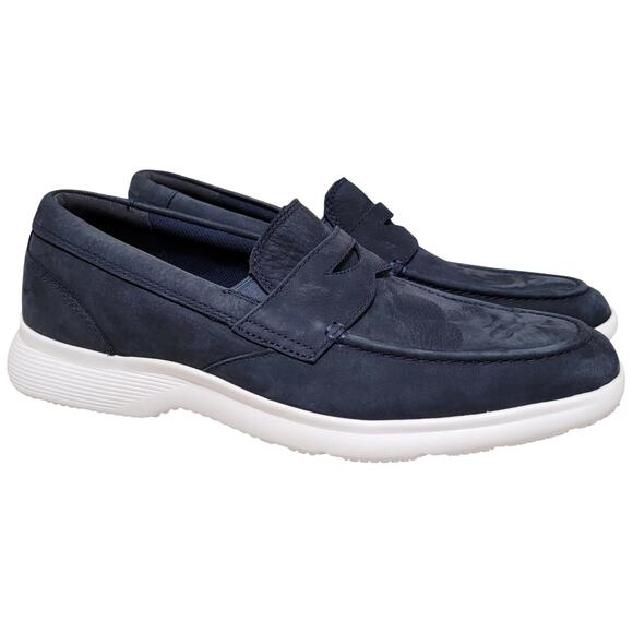 Rockport Men Truflex Dressports Penny Slip On Loafers Size US 7M Navy Blue